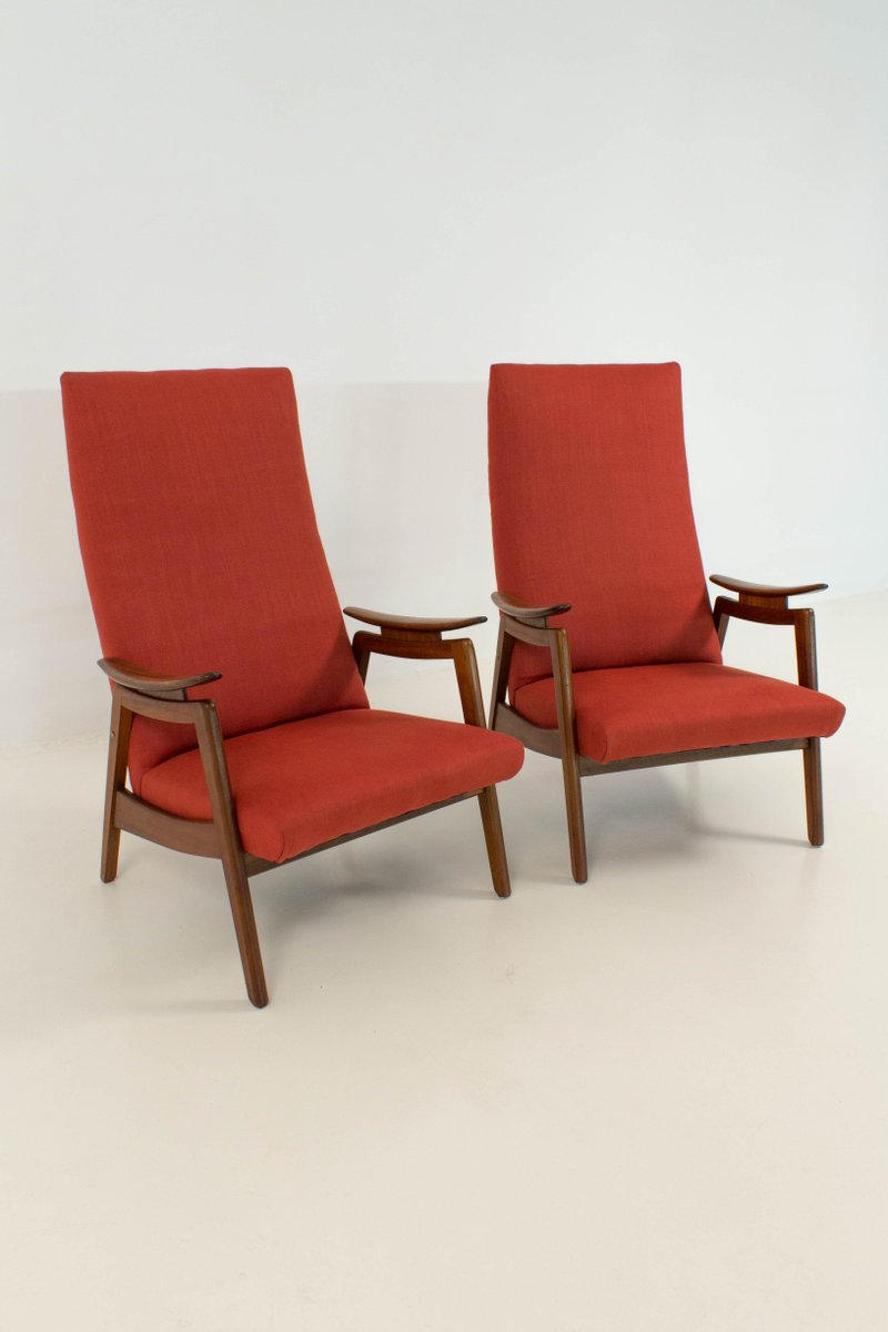 Midcentury Modern Red High Back Chairs S Set Of For Sale - Midcentury Modern Red High Back Chairs S Set Of midcentury modern red high back chairs s set of for sale - midcentury modern red high back chairs s set of