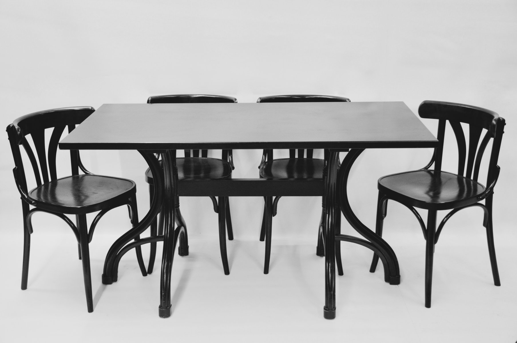 Bentwood multipurpose table and chair set