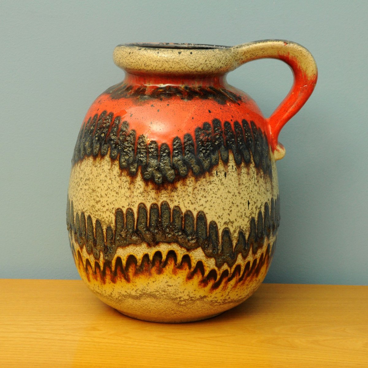 West German Pottery Vase 1960s For Sale At Pamono