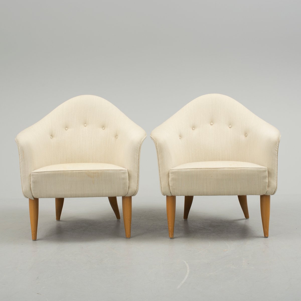 vintage little adam lounge chairs by kerstin hoerlin holmquist for nordiska kompaniet set of 2 1
