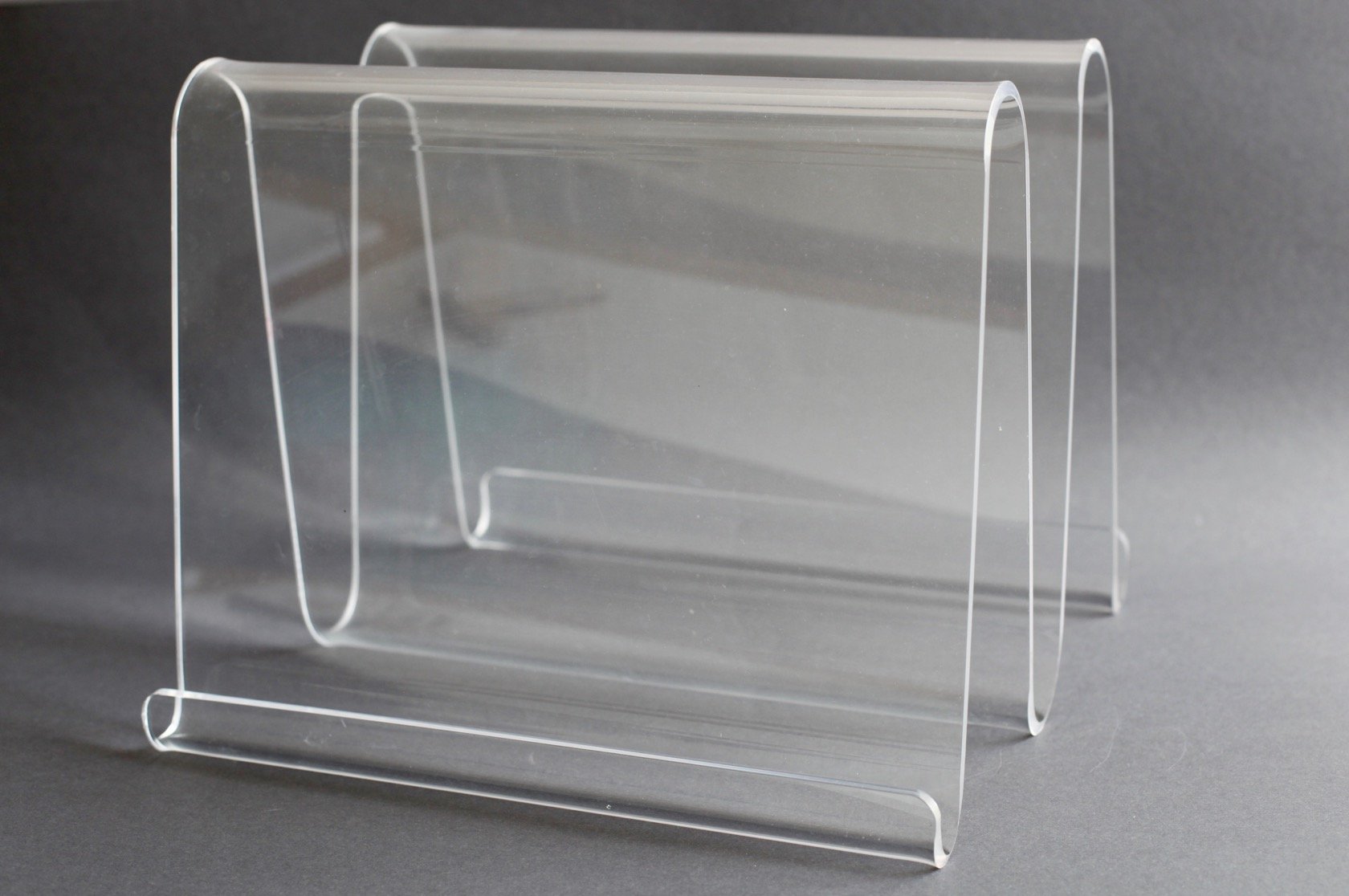 Acrylic Magazine Rack, 1970s for sale at Pamono
