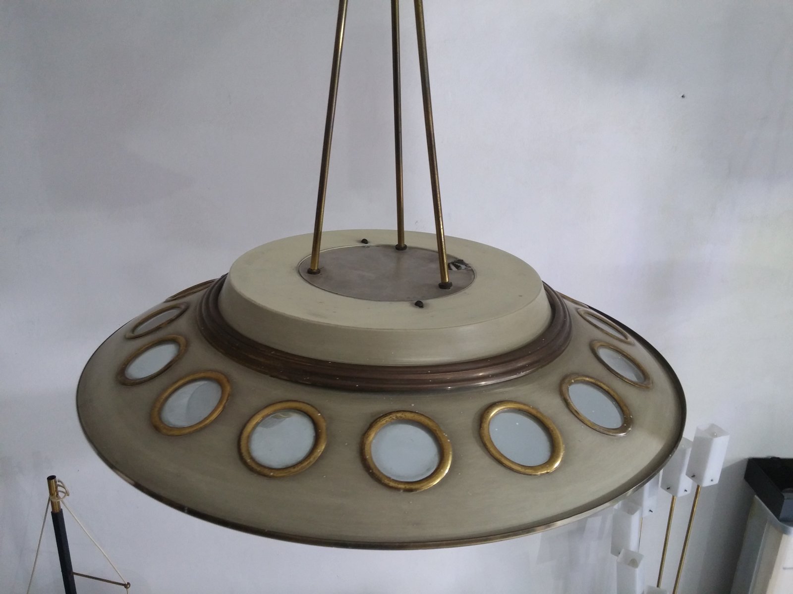 Mid-Century UFO Pendant Lamp, 1960s for sale at Pamono