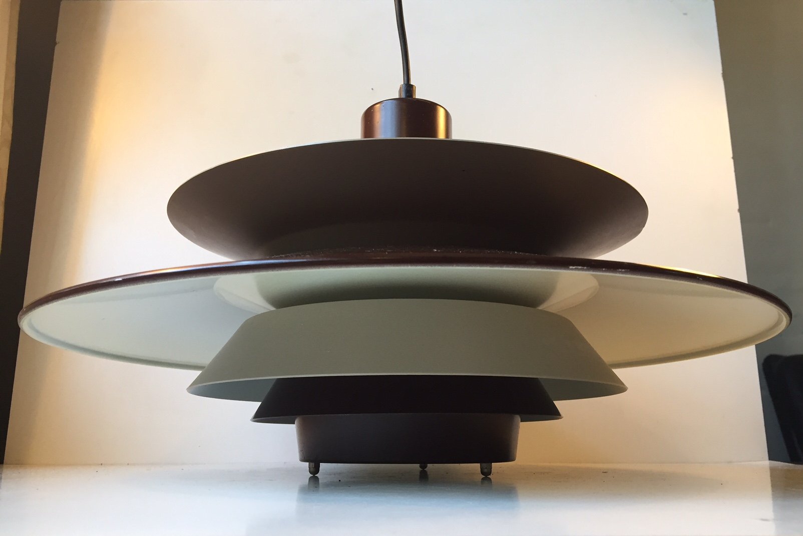 Danish ThreeTiered Pendant Light from Vitrika, 1970s for sale at Pamono