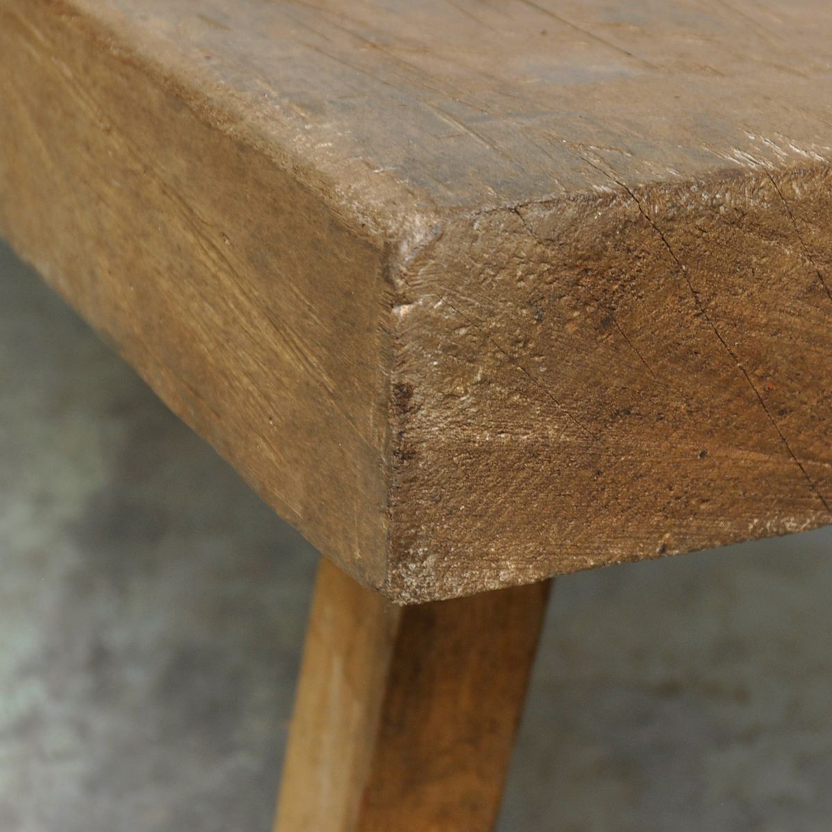 Vintage Hungarian Oak Butcher's Block Coffee Table for sale at Pamono