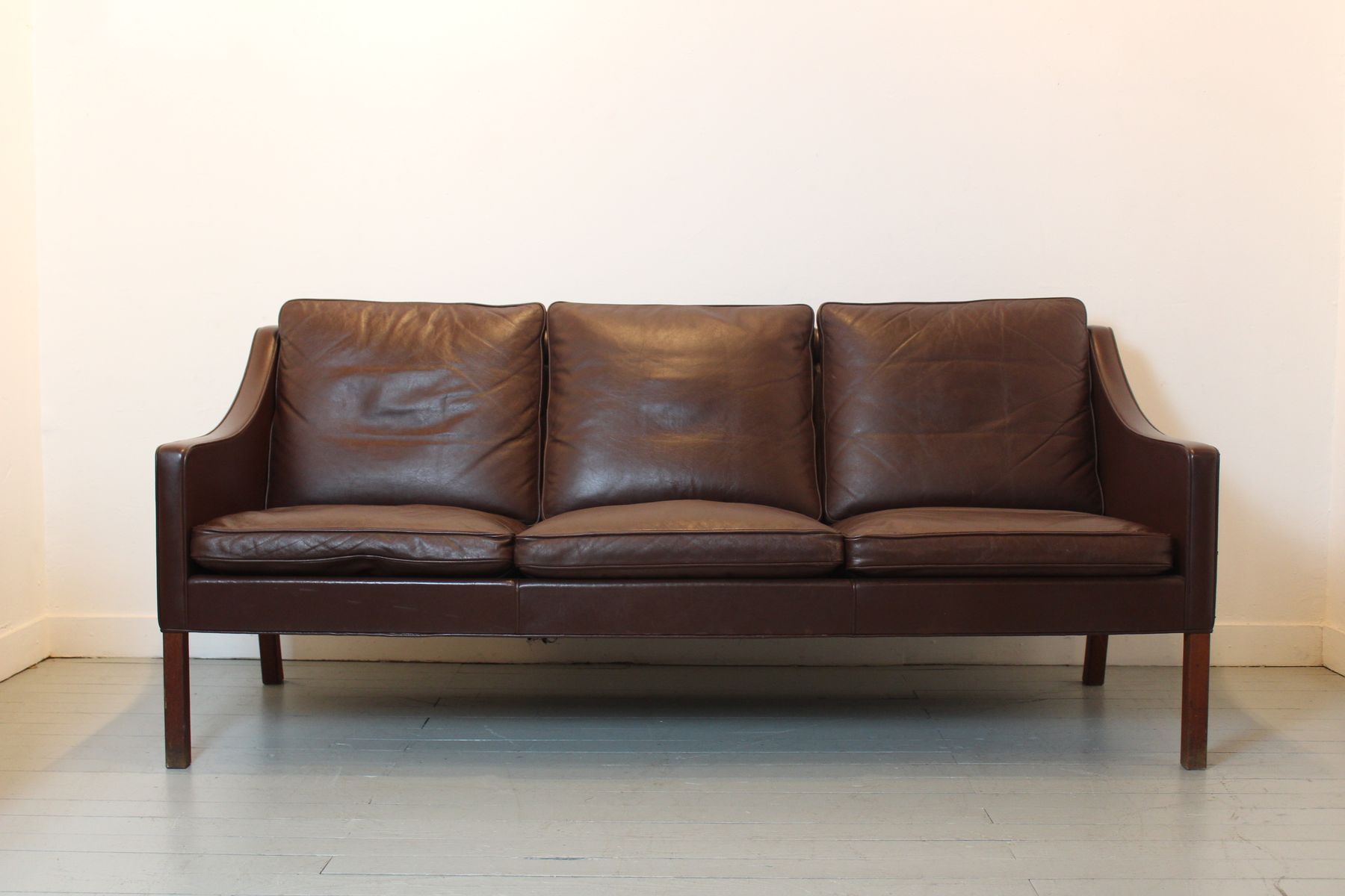 Vintage Leather 3 Seater Sofa by B¸rge Mogensen for Fredericia for