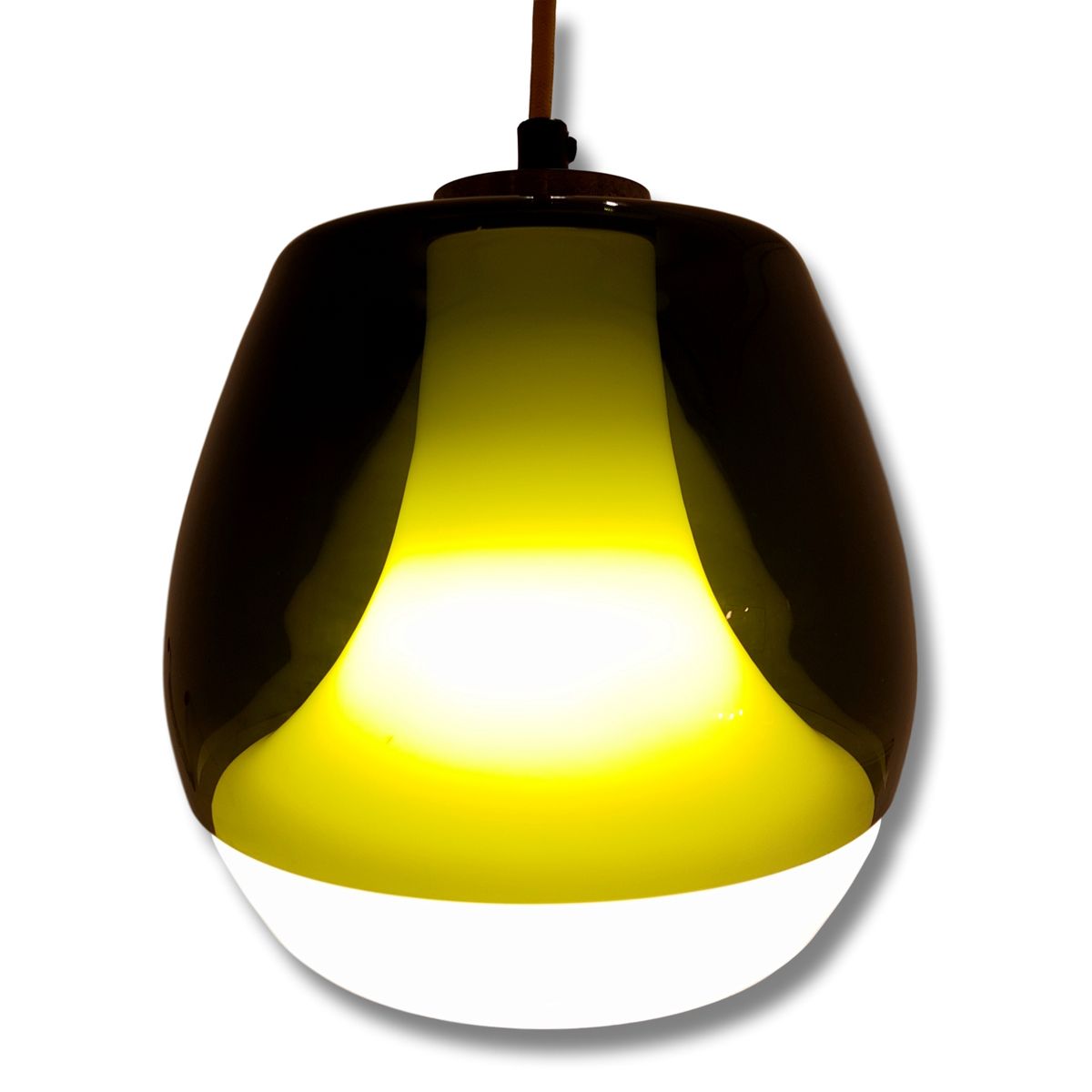 Danish Green Glass Pendant Light 1960s For At Pamono Danish Green Glass Pendant Light 1960s