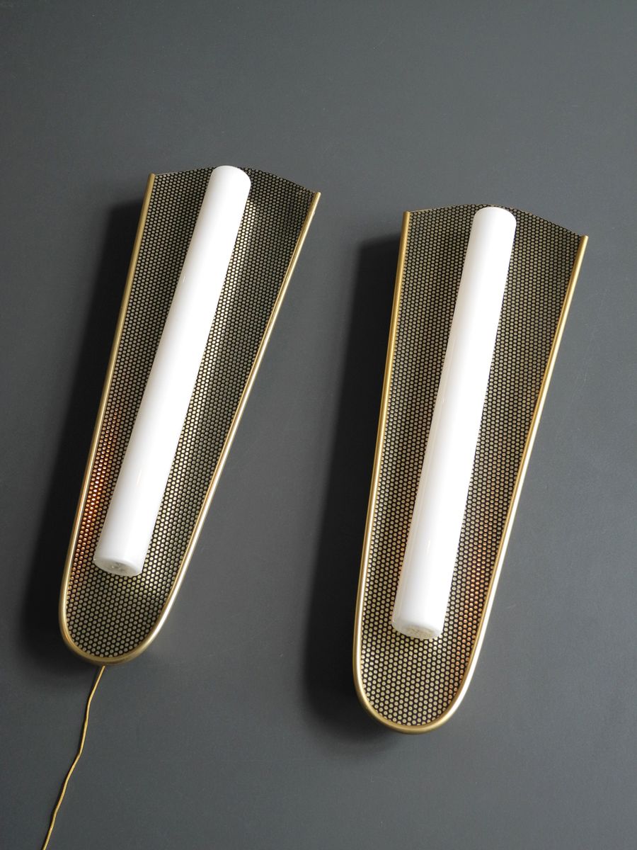 MidCentury Modernist Wall Lamps, Set of 2 for sale at Pamono