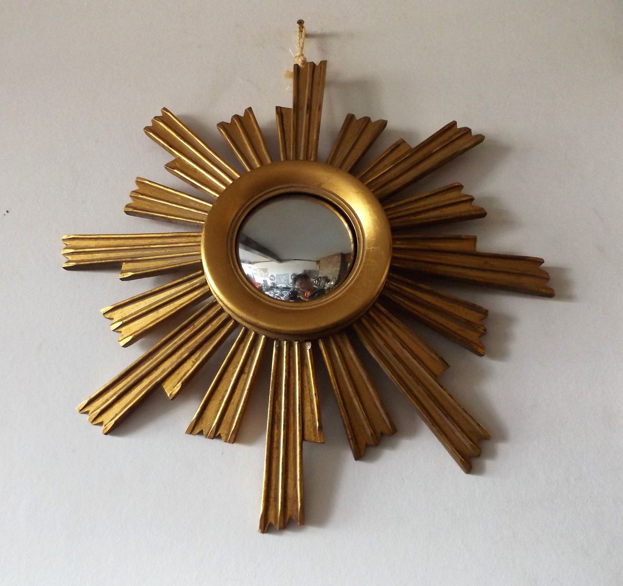 Small Gilded Sunburst Mirror 1950s