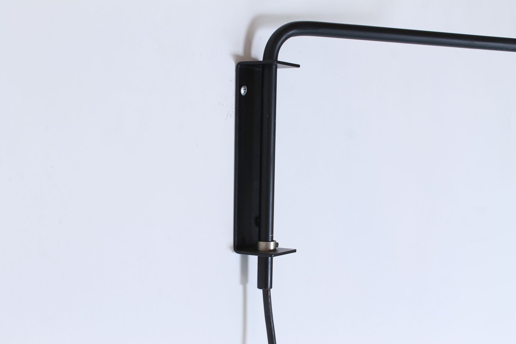 Vintage Petrol Blue and Black Articulating Wall Lights by J. J. M. Hoogervorst for Anvia, Set of ...