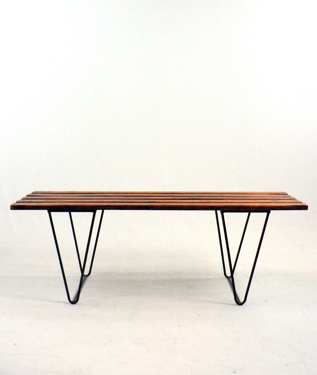 Slat Coffee Table Or Bench 1950s For Sale At Pamono