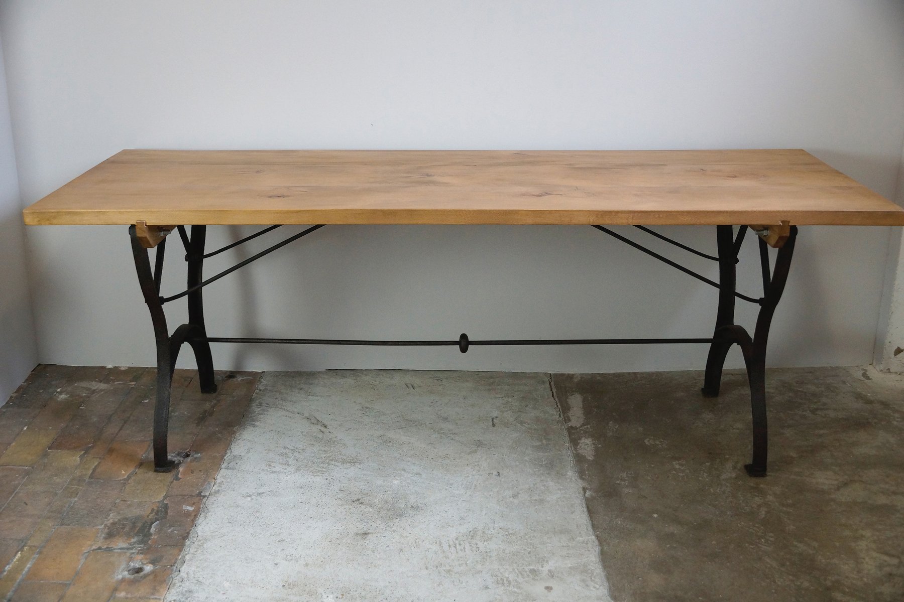 Vintage Industrial Dining Table for sale at Pamono