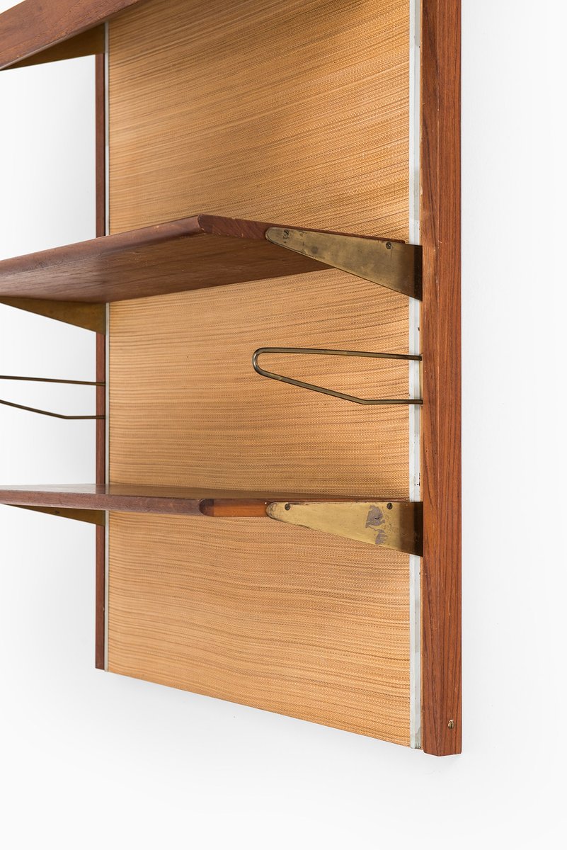 Mid-Century Wall Mounted Bookcase by Finn Juhl for Bovirke ...