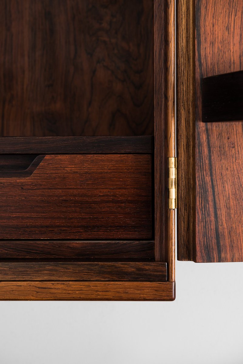 Mid Century Wall Mounted Bar Cabinet by Svend Langkilde