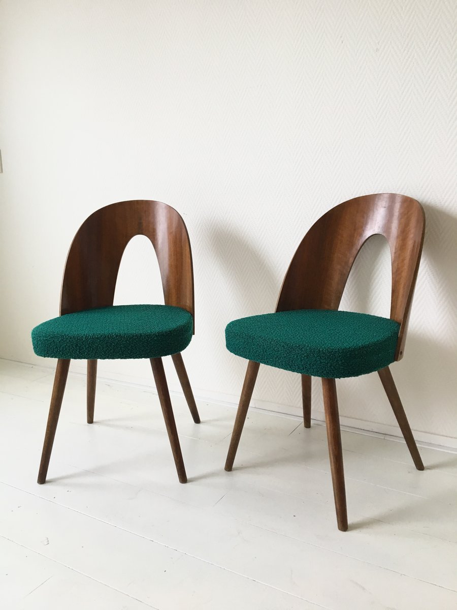 Green Dining Room Chairs By Antonin Suman For Tatra 1960s Set Of