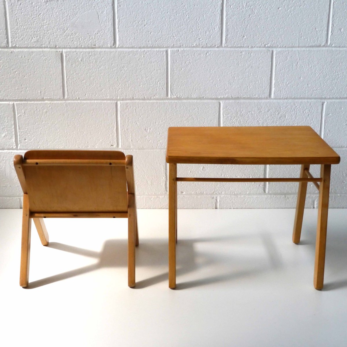 Children's Desk and Chair, 1970s for sale at Pamono