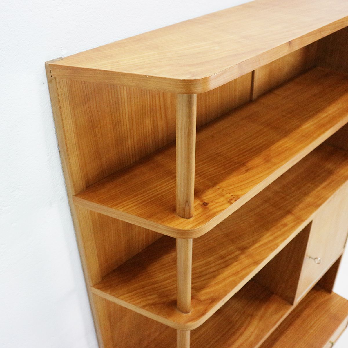 Black And White Wall Shelves Cherry Wood Shelving Unit