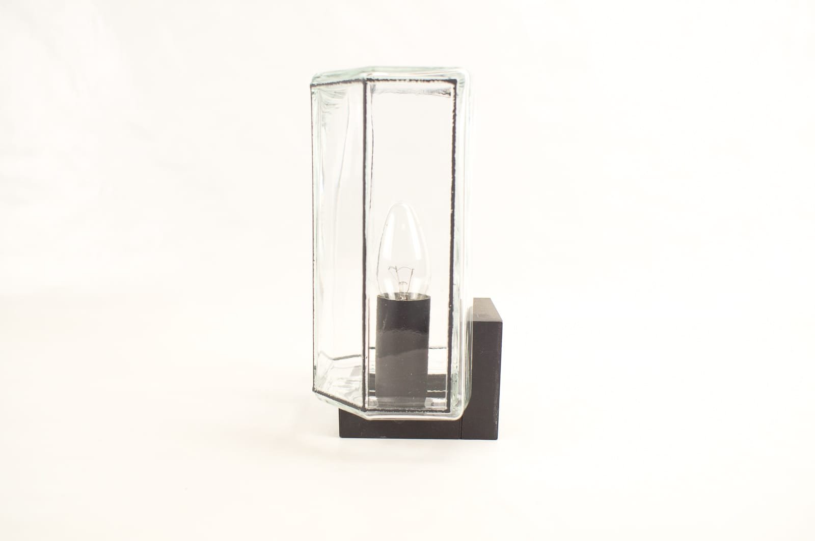 Glass Wall Lamps from Limburg, 1970s, Set of 2 for sale at Pamono