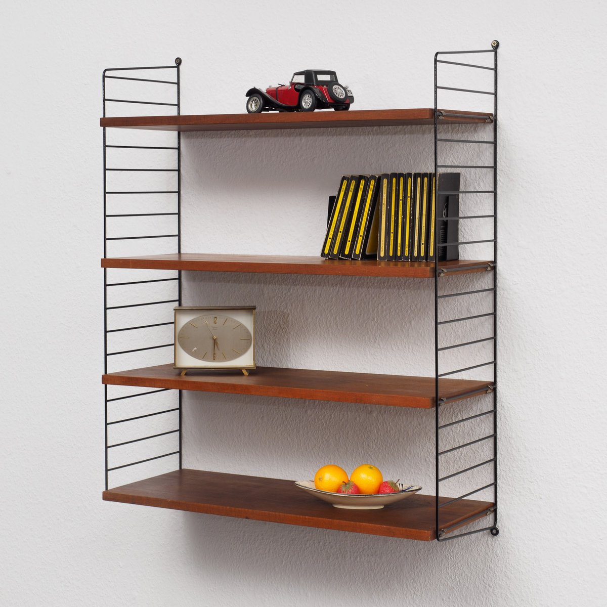 Vintage String Shelving System in Teak by Nisse Strinning en vente sur