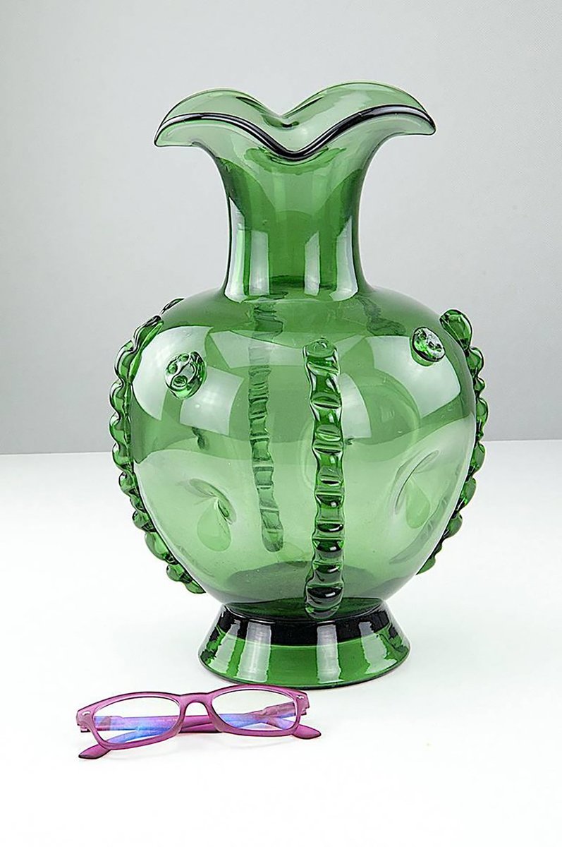 Green Murano Glass Vase 1950s For Sale At Pamono