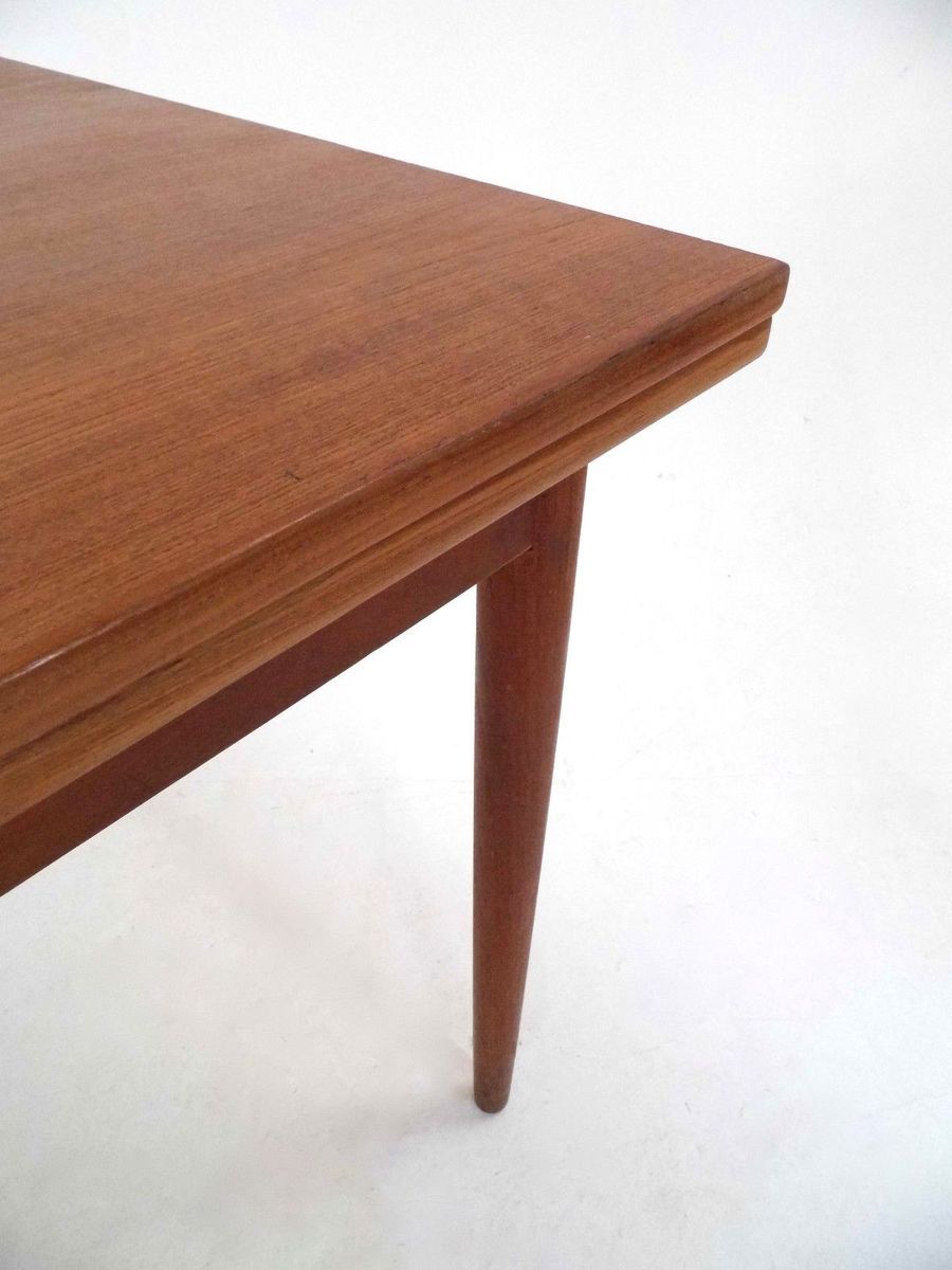 Danish Teak Extending Dining Table, 1960s for sale at Pamono