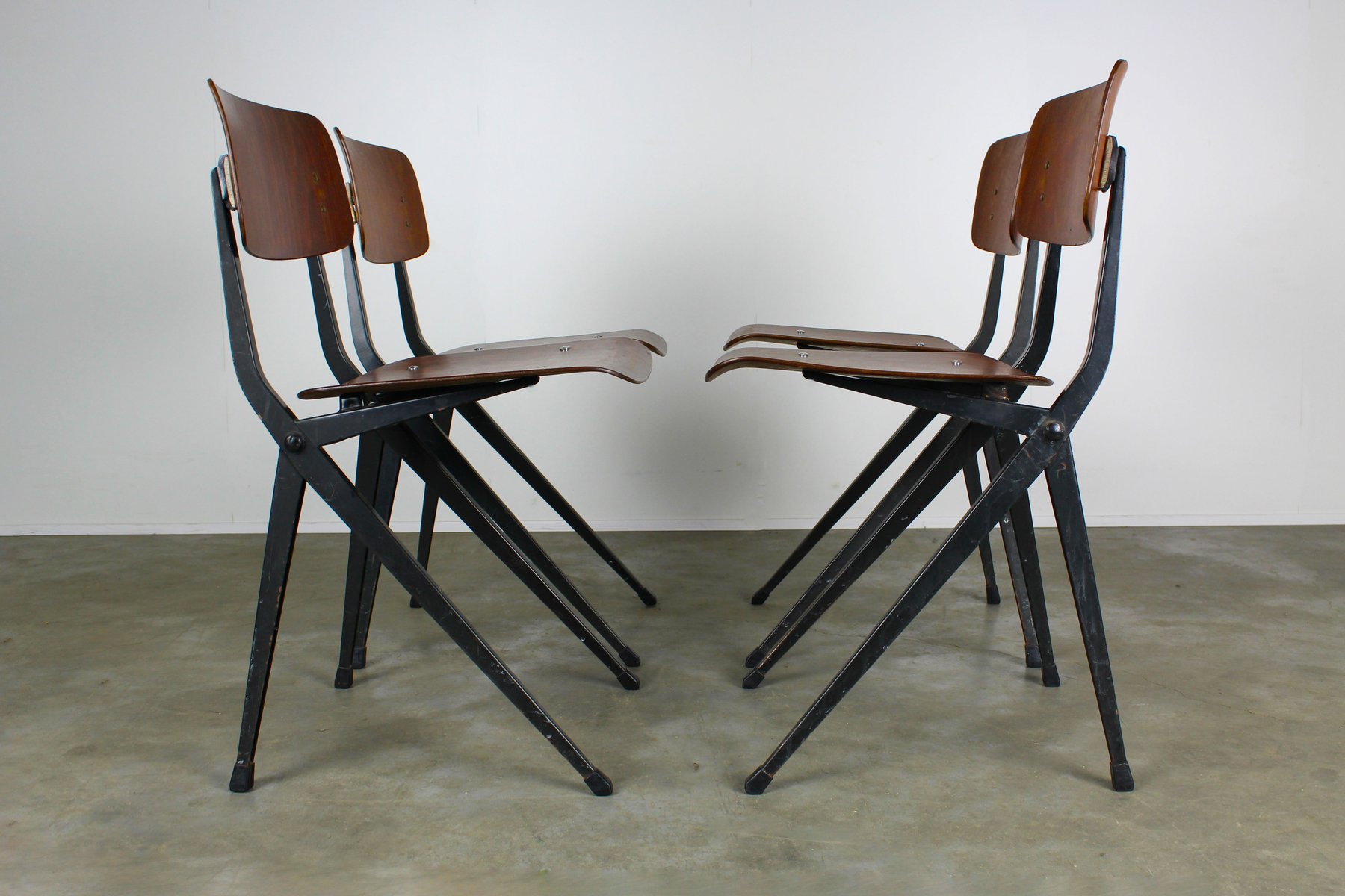 Price Per Set. Midcentury Industrial Dining Chairs From Marko Set Of For Sale price per set. midcentury industrial dining chairs from marko set of for sale