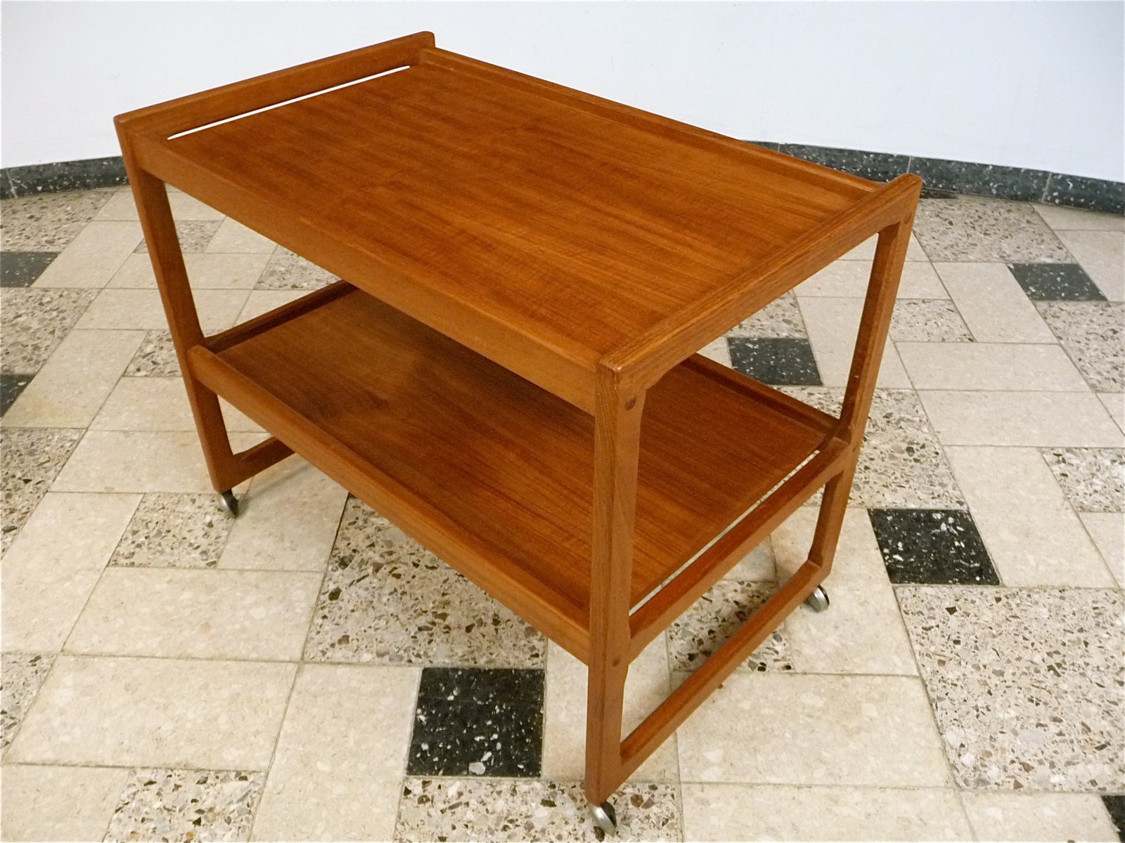 Danish Teak Tea Trolley, 1960s for sale at Pamono