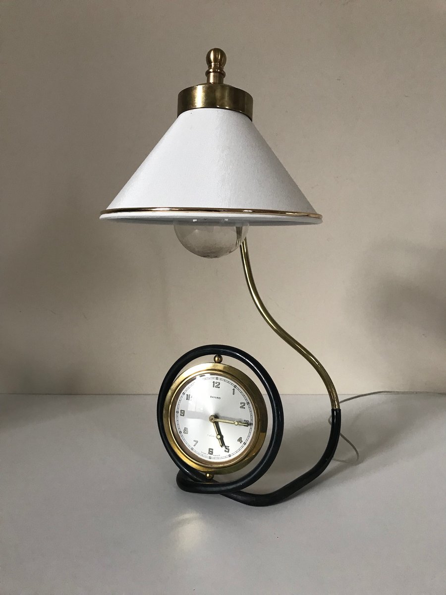 Alarm Clock Lamp from Bayard, 1960s for sale at Pamono