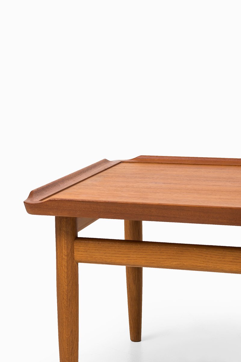 Vintage Teak Side Table with Raised Edges for sale at Pamono