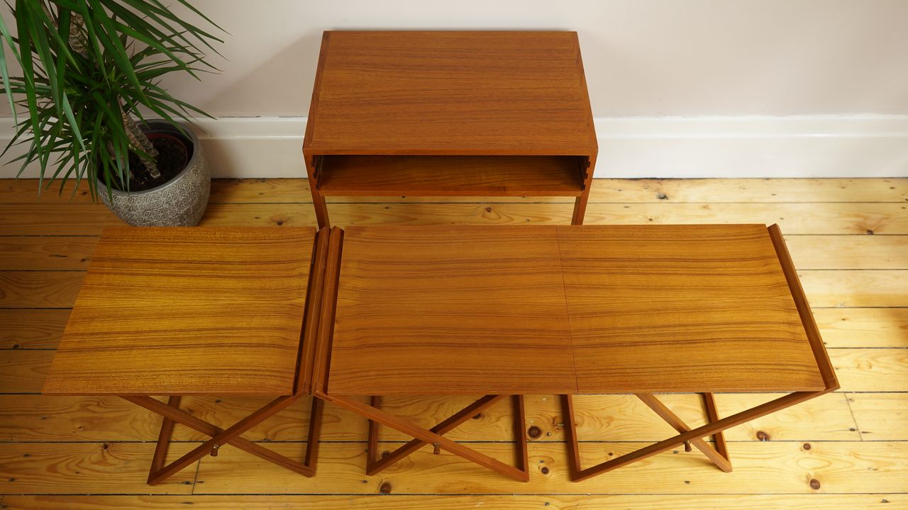 vintage mid century nesting tables