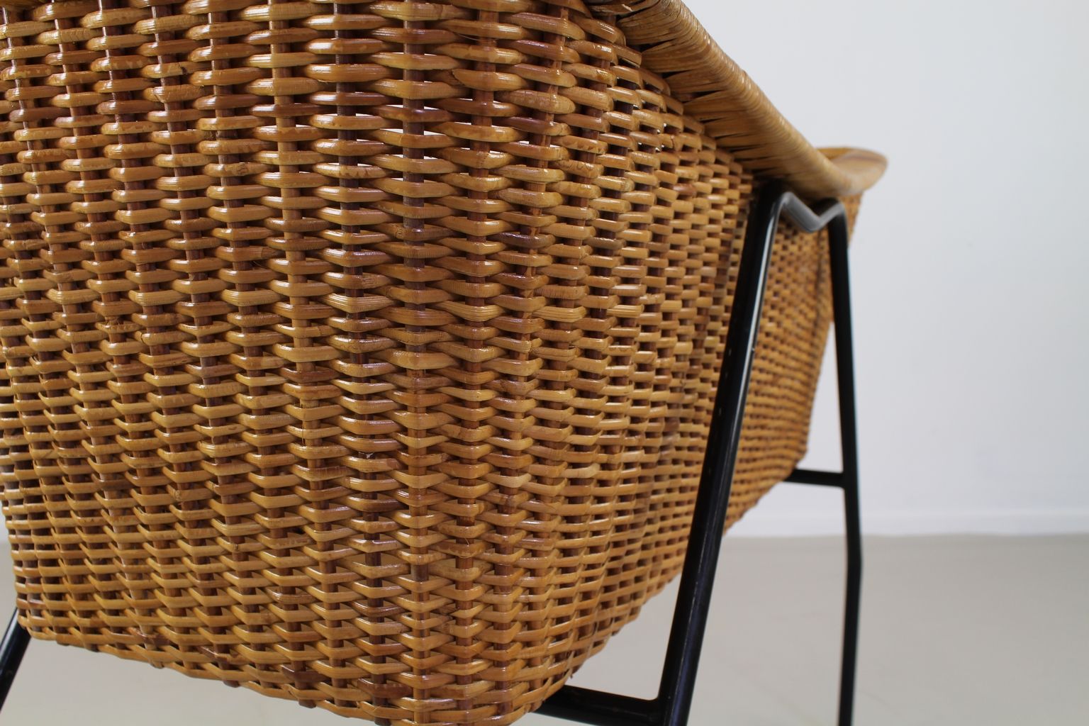 rattan doll cradle