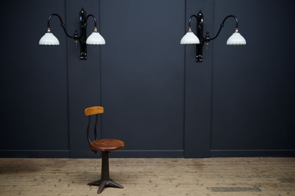 Wrought Iron Wall Lights, 1920s for sale at Pamono