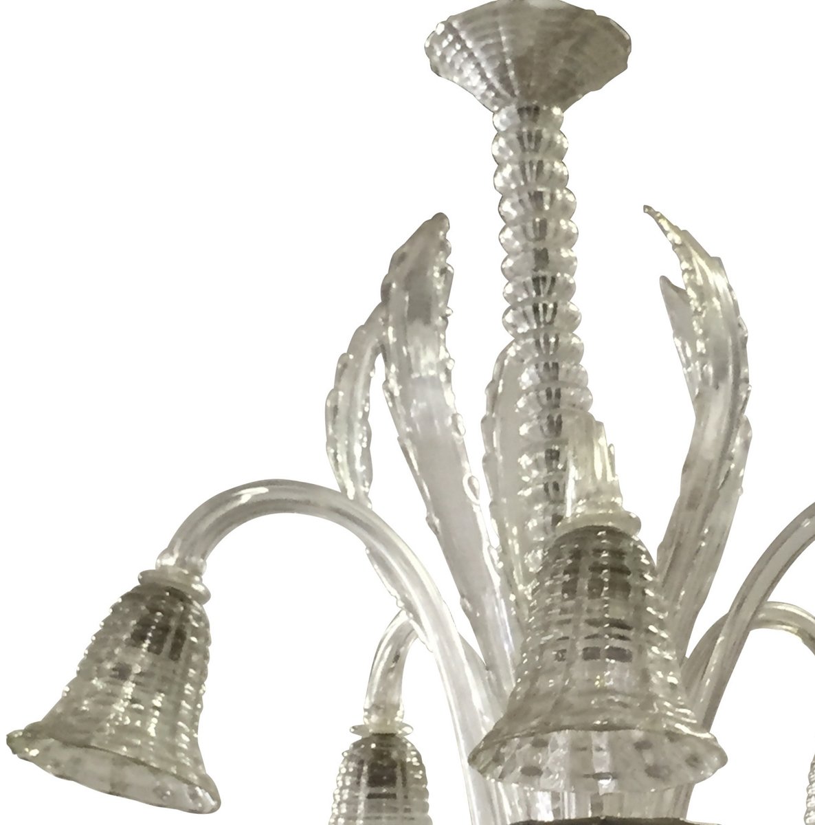 Vintage Hand Blown Murano Glass Chandelier for sale at Pamono