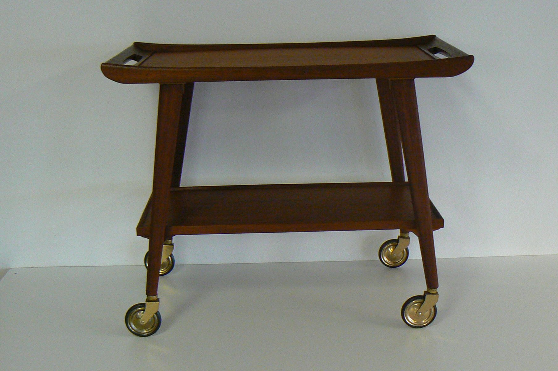 Vintage Danish Teak Serving Cart for sale at Pamono