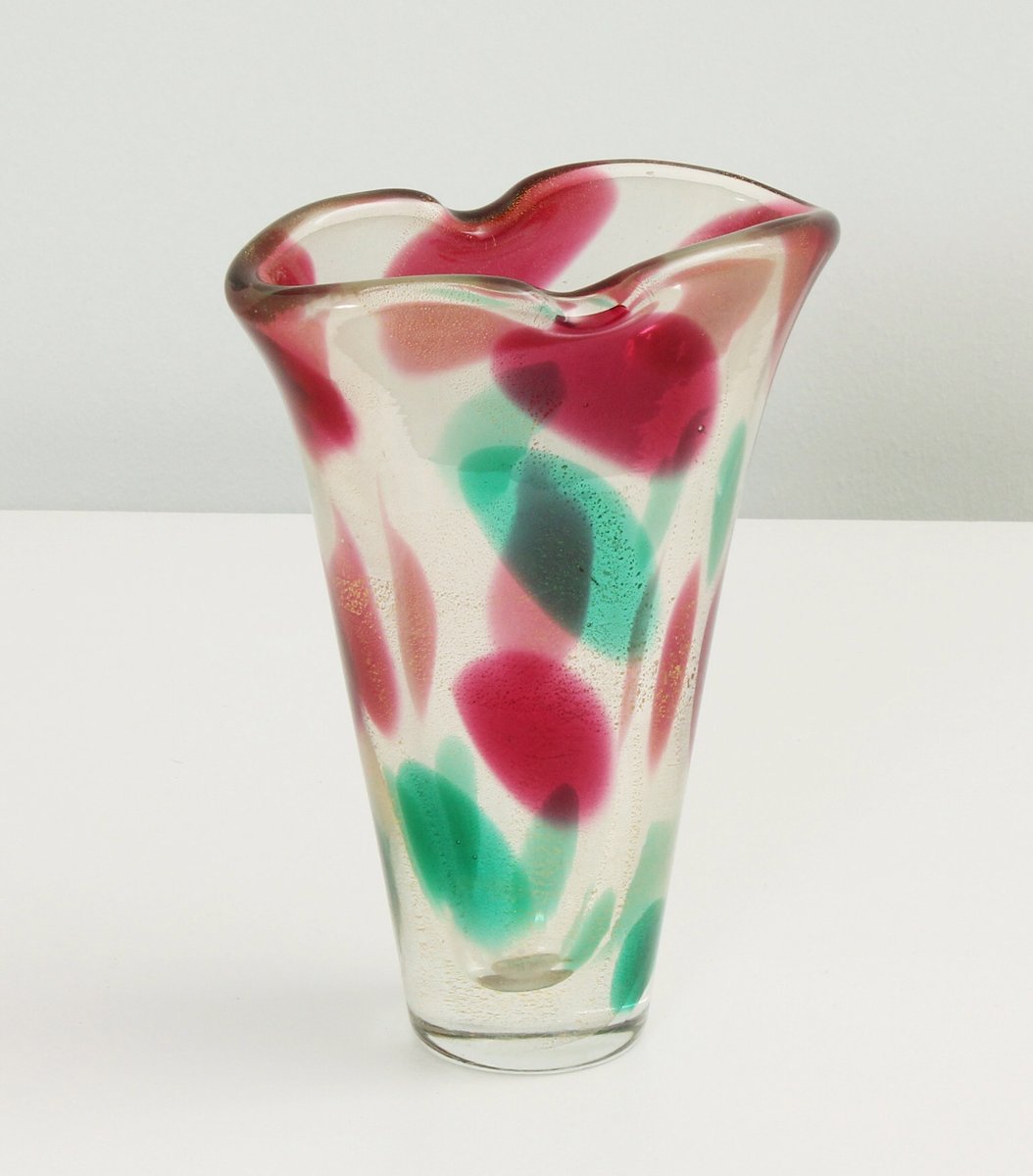 Murano Glass Vase From Fratelli Toso 1950s For Sale At Pamono