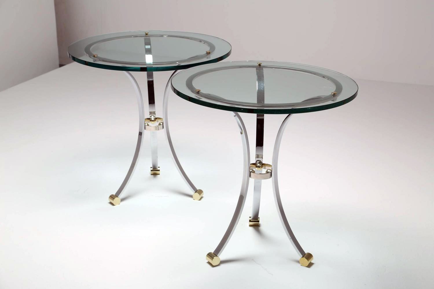 Glass Side Tables With Chrome Bases Set Of For Sale At Pamono - Glass Side Tables With Chrome Bases Set Of glass side tables with chrome bases set of for sale at pamono - glass side tables with chrome bases set of
