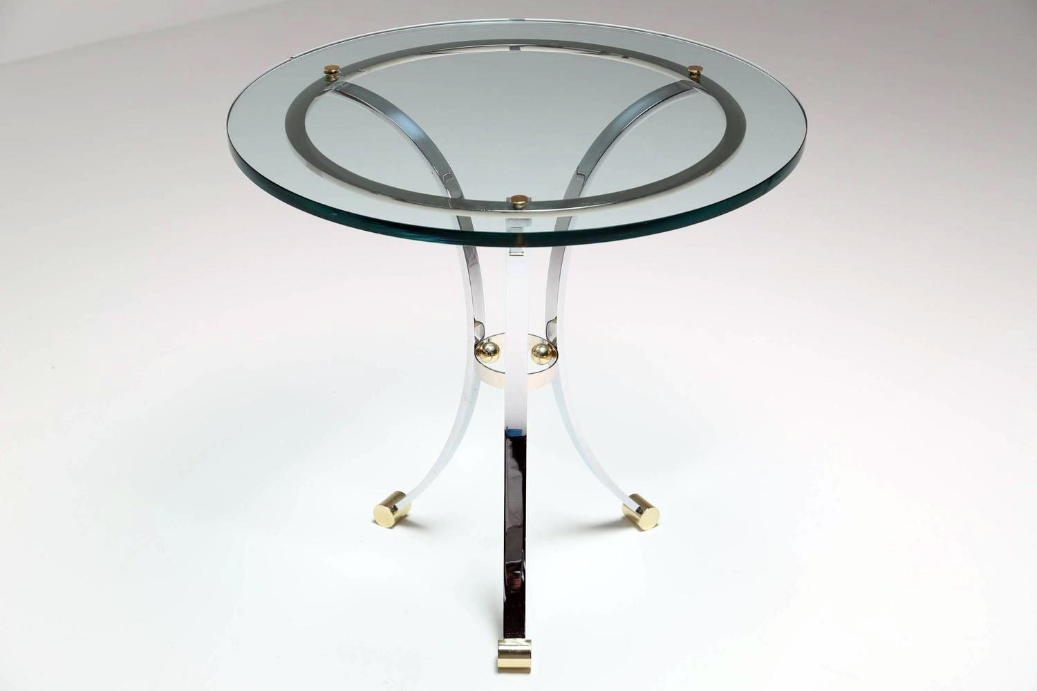 Glass Side Tables With Chrome Bases Set Of For Sale At Pamono - Price Per Set glass side tables with chrome bases set of for sale at pamono - price per set
