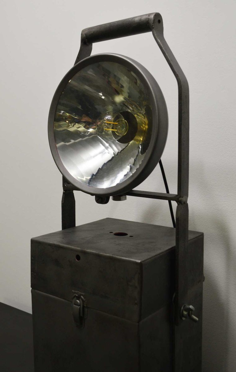 Vintage Industrial Portable Accumulator Lamp for sale at Pamono