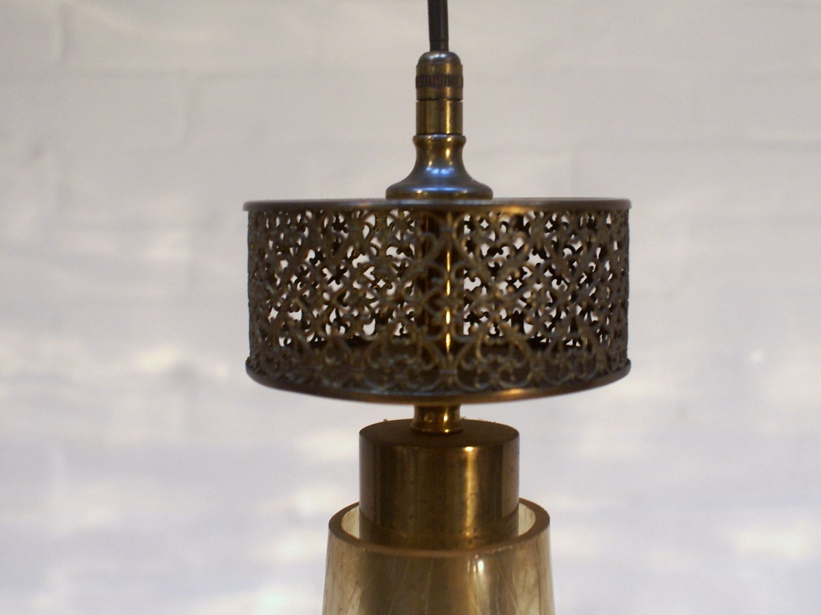 Vintage German Broken Glass Lamp for sale at Pamono