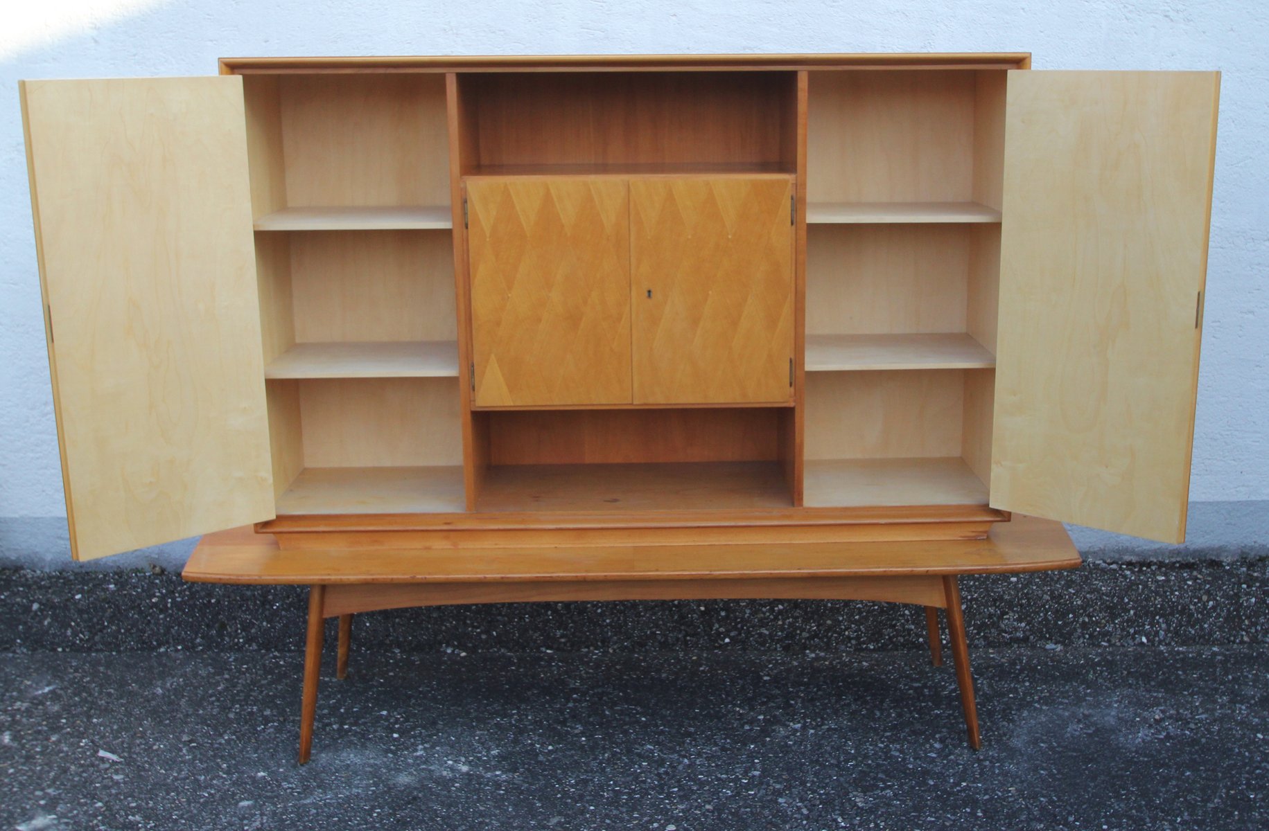 German Cherry Wood Bar for sale at Pamono