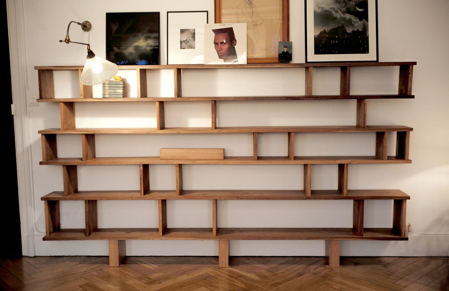 French Oak Bookshelf, 1960 for sale at Pamono