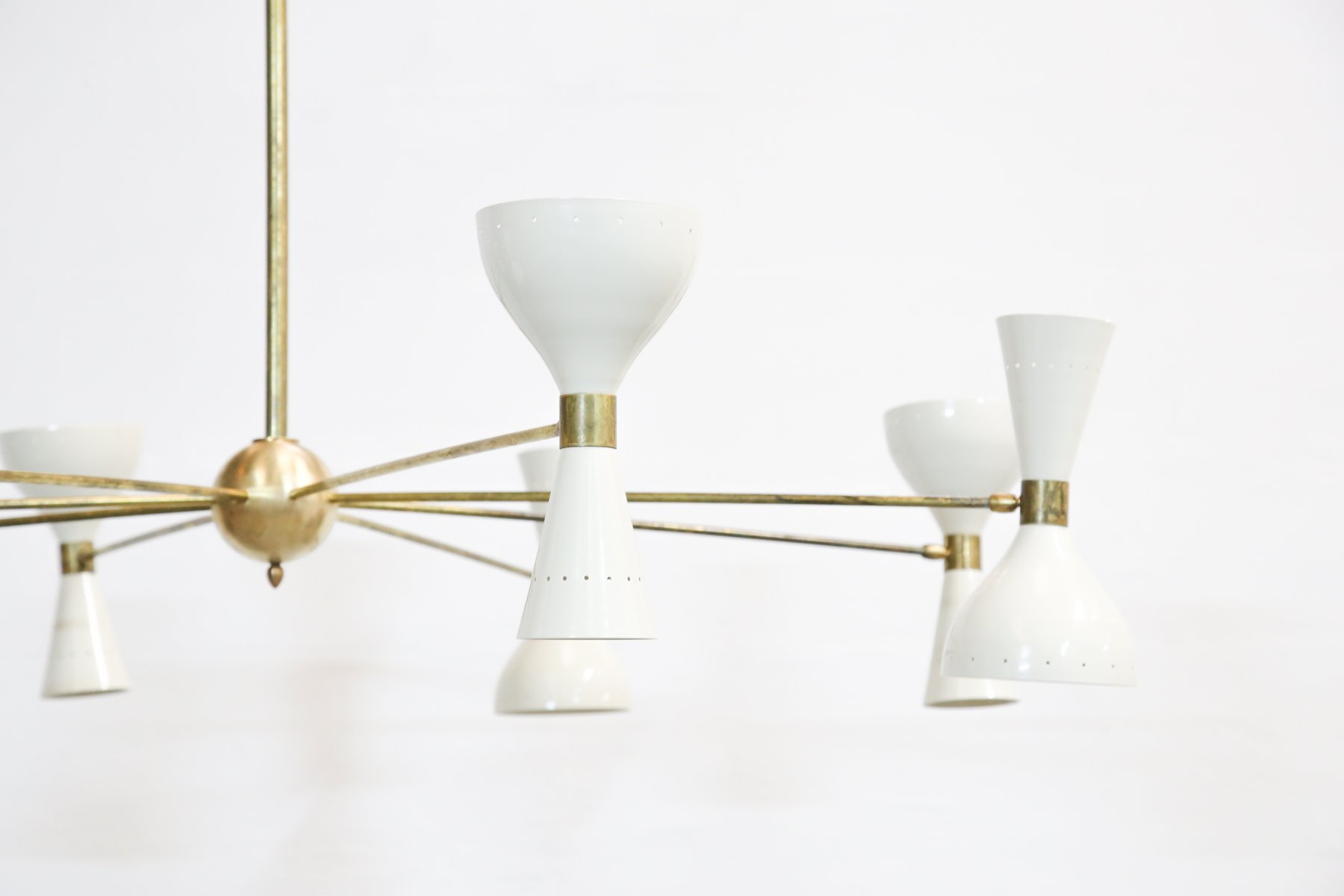 Large Italian Ceiling Light for sale at Pamono