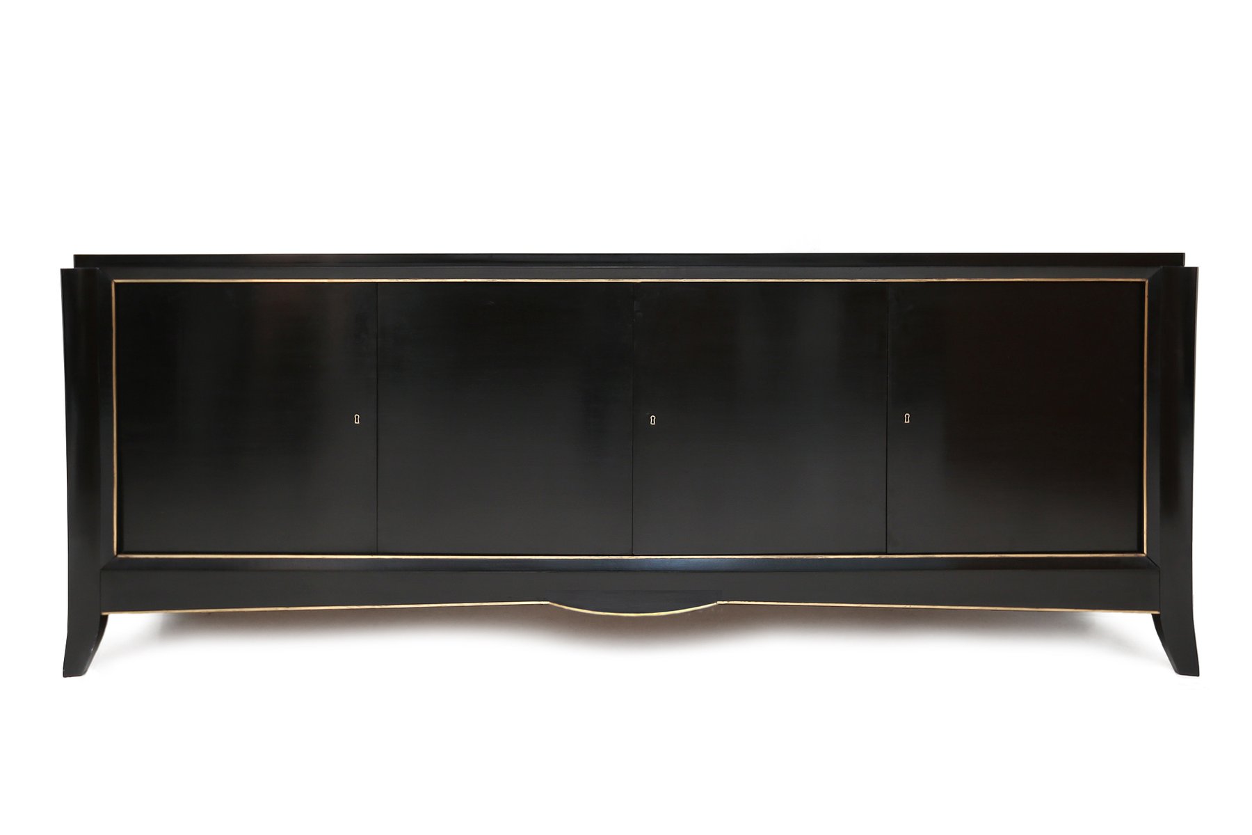 Black Art Deco Credenza for sale at Pamono