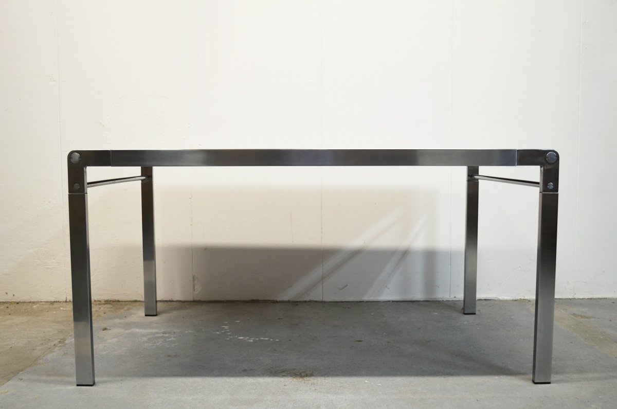 Steel Frame Table By Claire Bataille Paul Ibens For 't Spectrum - Steel Frame Table By Claire Bataille Paul Ibens For 't Spectrum steel frame table by claire bataille paul ibens for 't spectrum - steel frame table by claire bataille paul ibens for 't spectrum