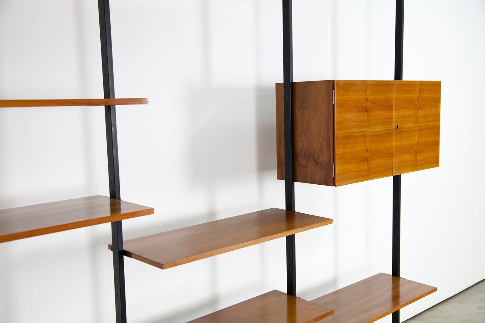 Midcentury Walnut Shelving Unit By Up Wieser For Wohnbedarf For - Price Per Piece midcentury walnut shelving unit by up wieser for wohnbedarf for - price per piece