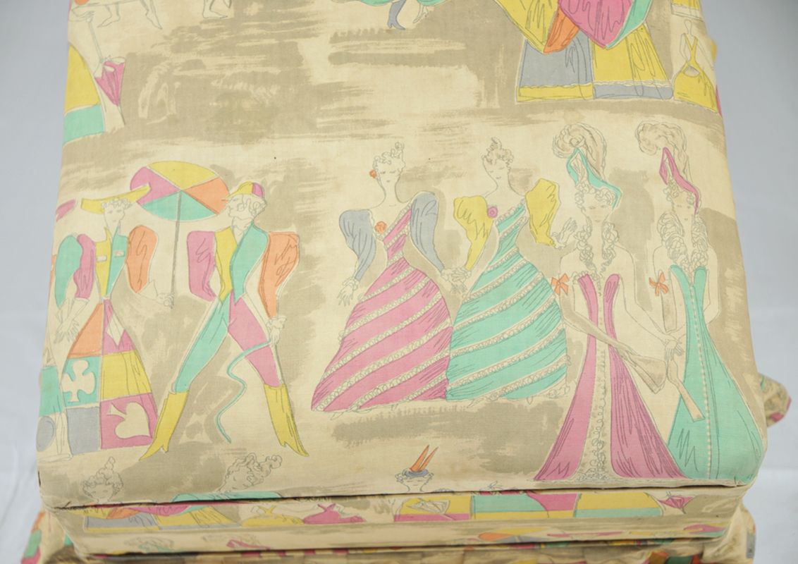 Fauteuils de chambre à coucher vintage par gio ponti fabric pour ...