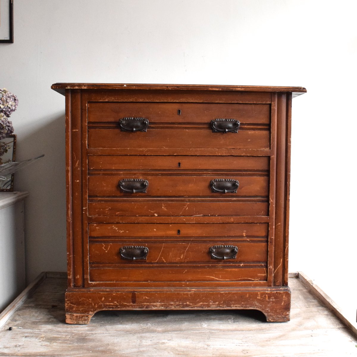 Vintage Wooden Chest of Drawers, 1900s for sale at Pamono