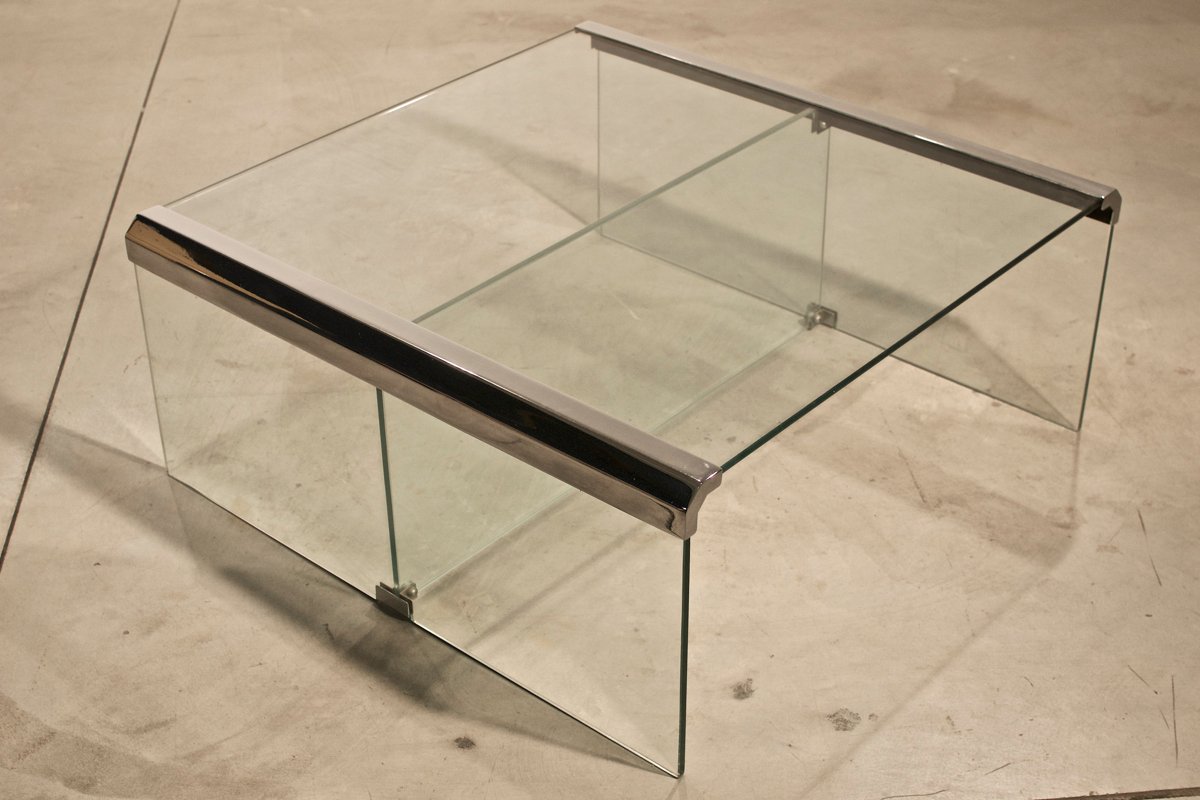 Vintage Italian Chrome And Glass Coffee Table For Sale At Pamono - Vintage Italian Chrome And Glass Coffee Table vintage italian chrome and glass coffee table for sale at pamono - vintage italian chrome and glass coffee table