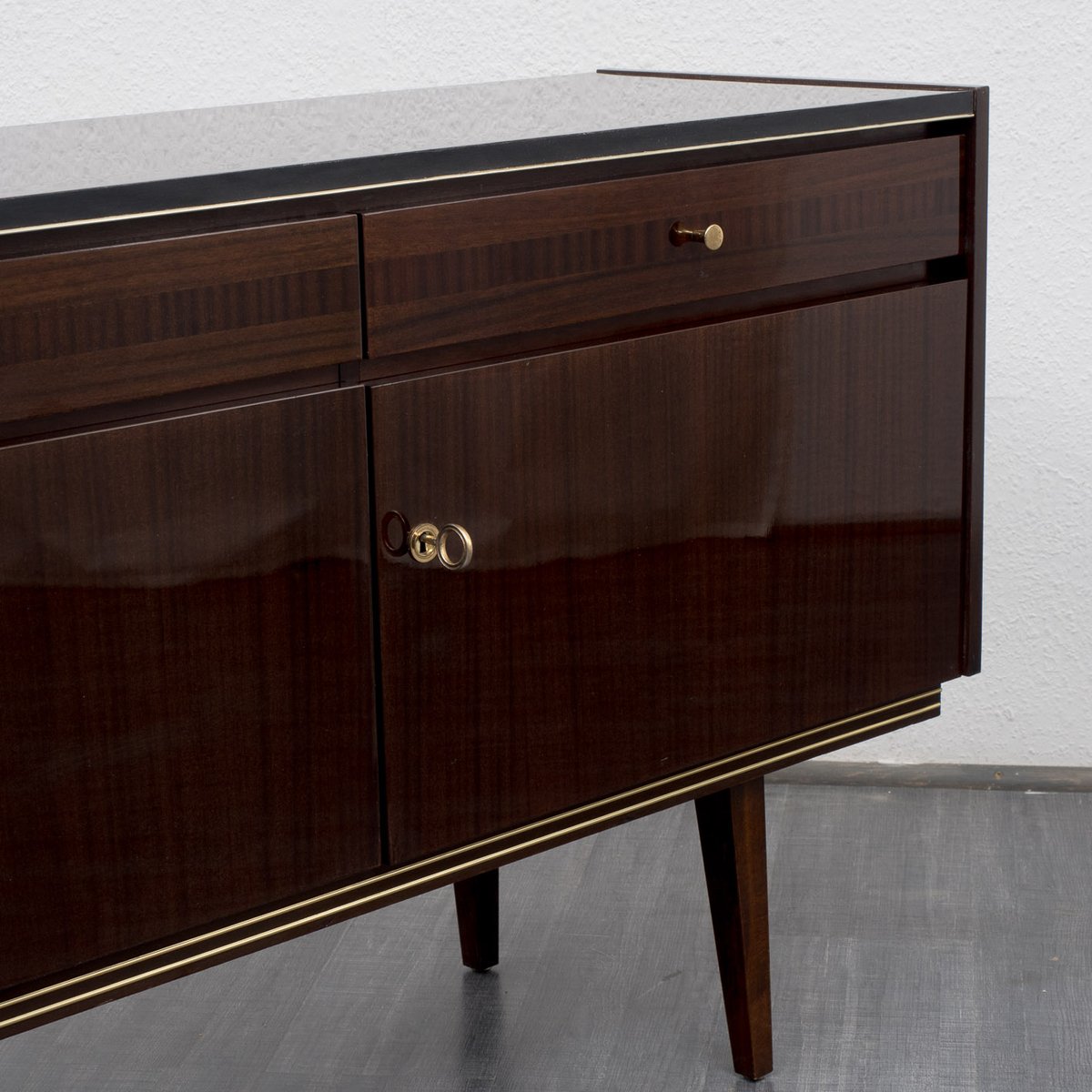 Dark Brown MidCentury Sideboard, 1960s for sale at Pamono