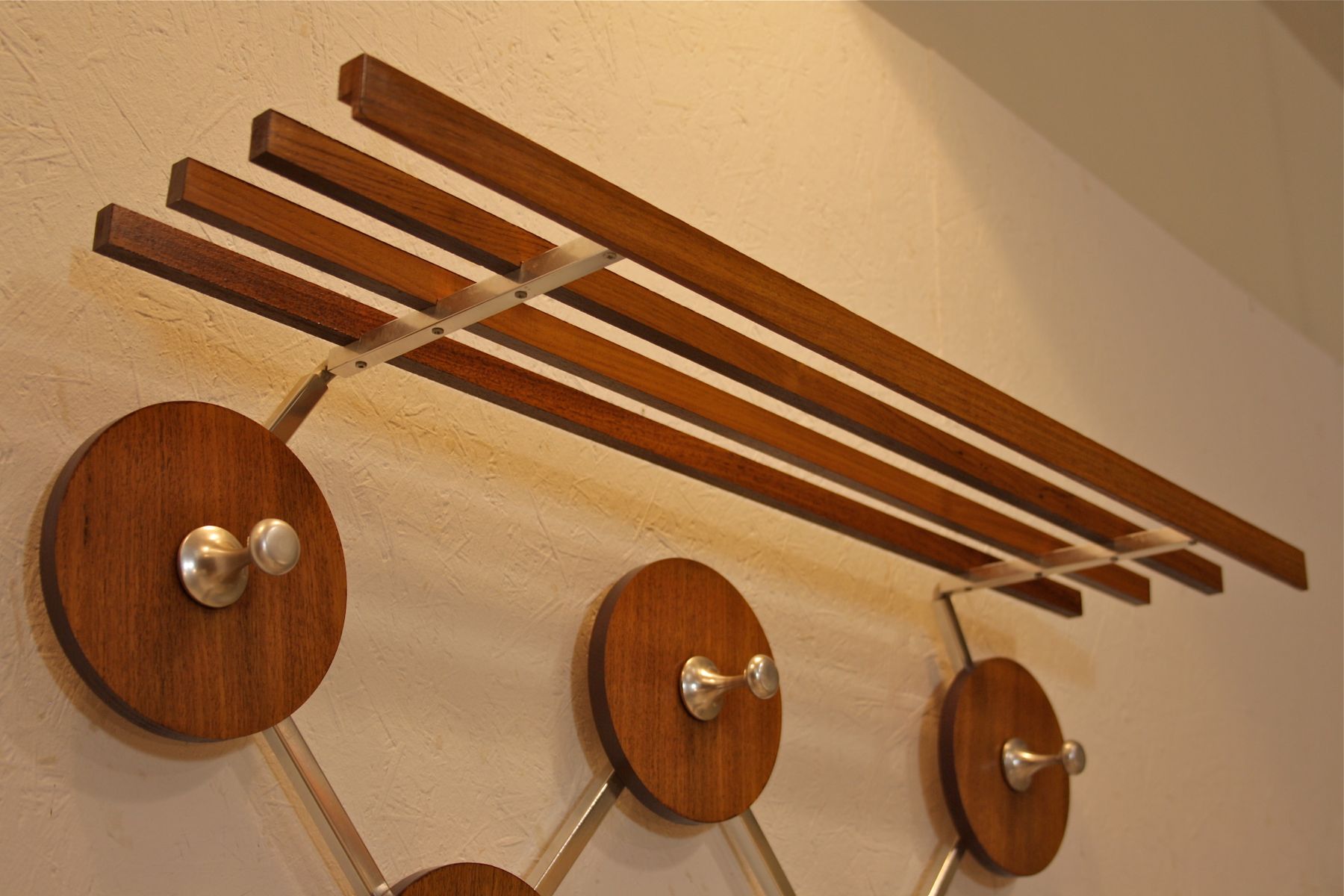 Dutch Teak Coat Rack, 1972 for sale at Pamono