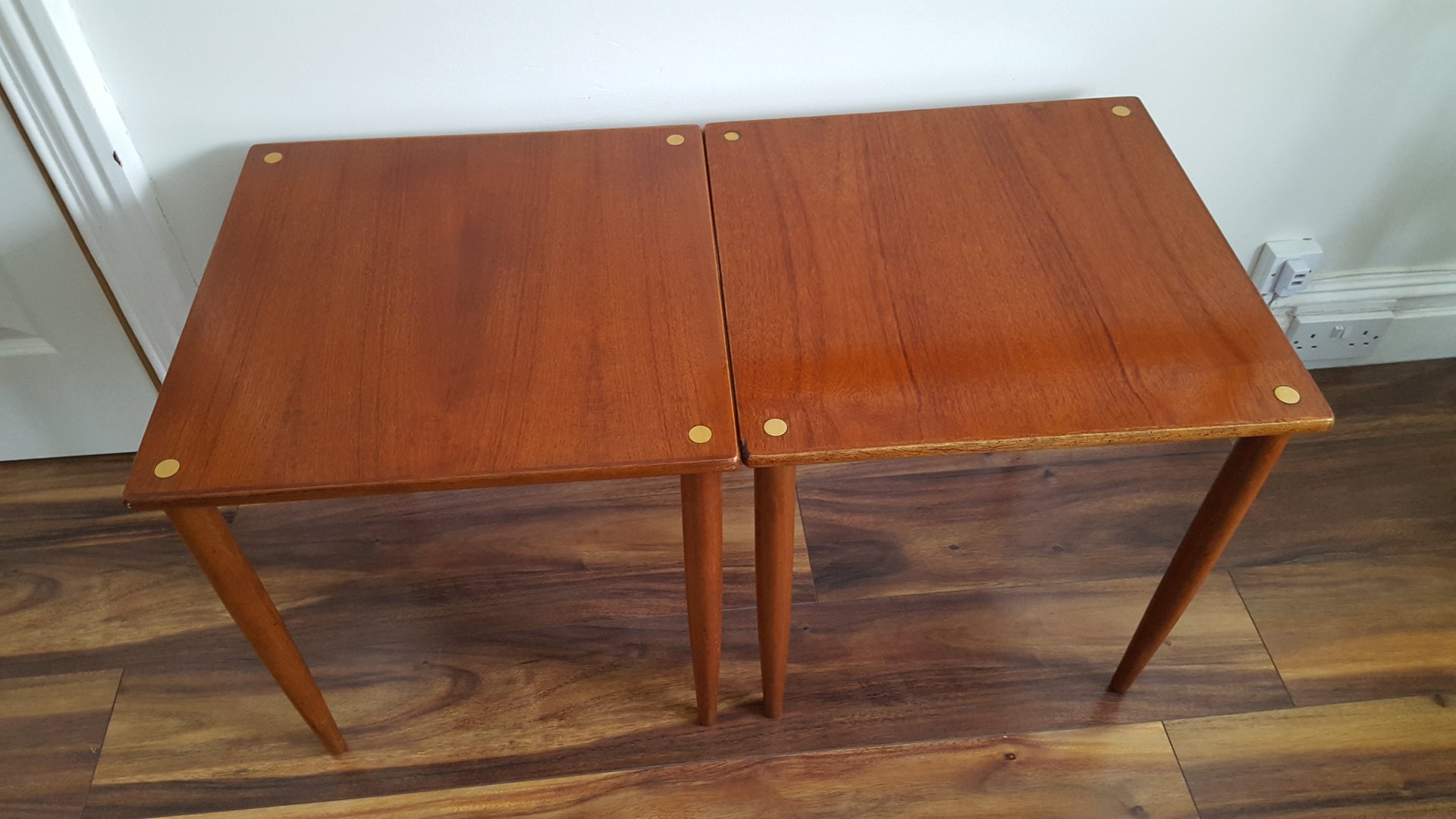 Midcentury Italian Teak Stacking Tables Set Of For Sale At Pamono - Price Per Set midcentury italian teak stacking tables set of for sale at pamono - price per set